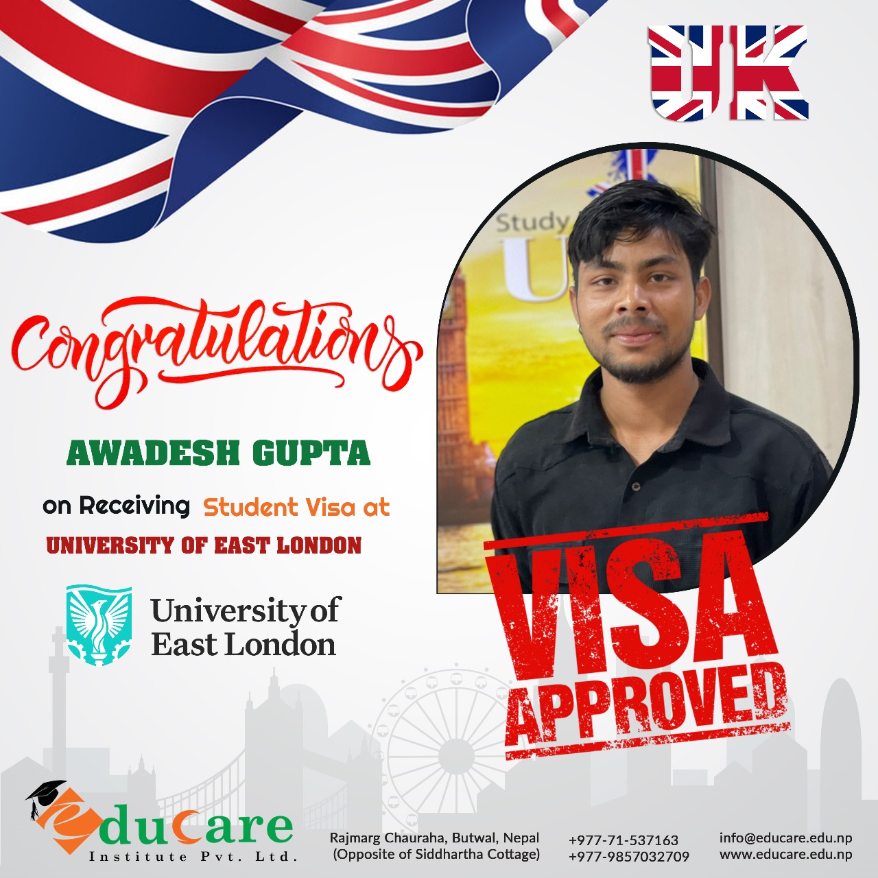 Congratulations Awadesh Gupta