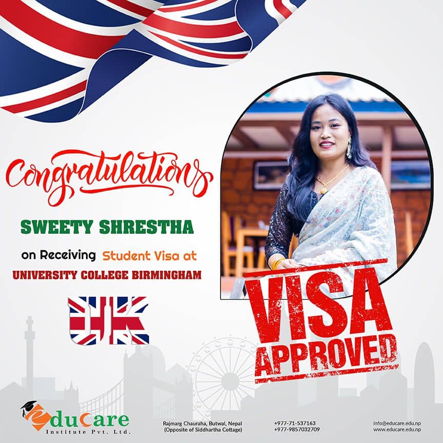 Congratulations Sweety Shrestha